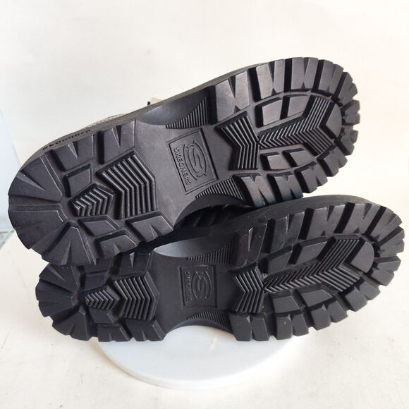 New Vintage Skechers Jammers Shoes Size 11 Black Leather Y2K Chunky Platform Y2K - Picture 7 of 11